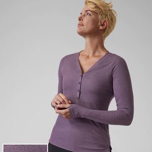 Athleta uptempo Ribbed Henley